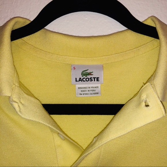 2 Pre-Owned Lacoste Polos Size 5/Large - Picture 6 of 7